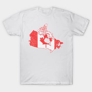Canada Map Design T-Shirt